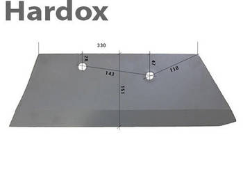 Lemiesz HARDOX 80605-02/P 74606/P części do pługa OVERUM