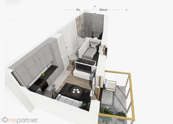 Mieszkanie Wrocław 25.42 metry 1 pokojowe