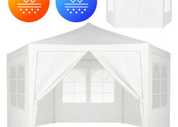 Namiot pawilon ogrodowy handlowy 2x2x2 m z oknami biały MultiGarden