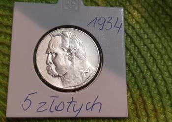 moneta srebrna polska z 1934r