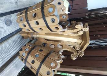 Lampa góralska styl zakopiański ( ręcznie wykonana) - drewniana vintage