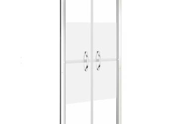 vidaXL Drzwi prysznicowe, szkło częściowo mrożone, ESG(SKU:148789)