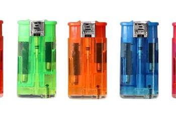 Zestaw 5 Zapalniczek Żarowo-Płomieniowych 2w1 Klasycznych Przezroczystych