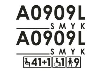 Naklejki oklejenie - AUTOSAN SMYK A0909L Zamiennik