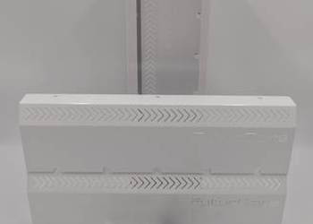 Organizer maskownica na kable pod biurko 2x43cm Biały Stal