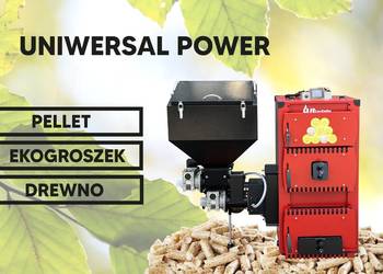 NOWOŚĆ! Kocioł na drewno, pellet, ekogroszek ATEST 5 KLASA 12 kW