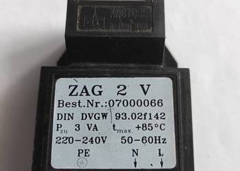 BAXI ZAG 2 V TRANSFORMATOR ZAPLONOWY Są 2szt.