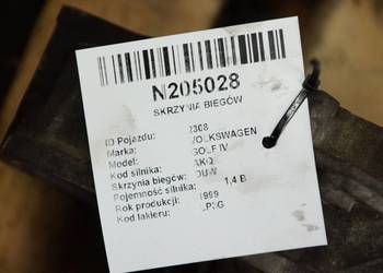 SKRZYNIA BIEGÓW VOLKSWAGEN GOLF IV DUW