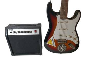 Zestaw: Gitara elektryczna MaxMusic+ wzmacniacz