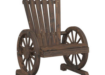 Krzesła ogrodowe Adirondack 4 szt. lite drewno jodłowe WM-3207118