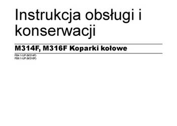 CATERPILLAR M314F M316F kołowa Instrukcja obsługi DTR