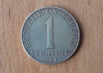 Moneta 1 Schilling Austria 1981 rok