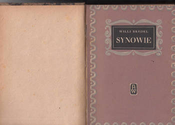 (02499) SYNOWIE – WILLI BREDEL