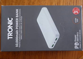 Nieużywany Power bank 10000mAh TRONIC, wejścia 5V/3A; 9V/2A; 12V/1,5A