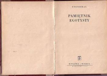 (6690) PAMIĘTNIK EGOTYSTY – STENDHAL