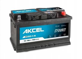 Akumulator Samochodowy AKCEL 12V 80Ah 740A (EN)