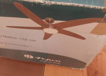 Lampa sufitowa z wiatrakiem i pilotem