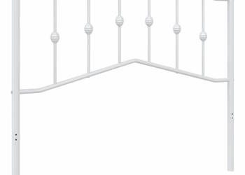 Metalowe wezgłowie białe 107 cm WM-373868