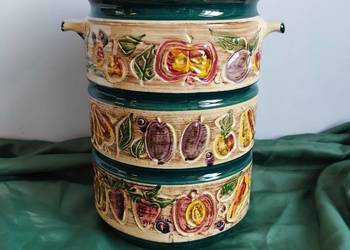 Wazon garnek dzbanek pojemnik beczkę słoik ceramiczny Rumtopf
