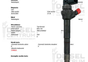 Wtryskiwacz Bosch 0445110574 A6510703187 Mercedes Opel Renault 2.2