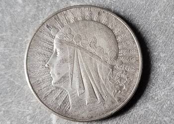 107) POLSKA srebro II RP - 10 Złotych - 1932 r. - Głowa kobiety