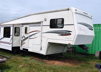 Amerykańska przyczepa kempingowa 5th wheel, 3 wysuwy, 40 m2, zarej. PL