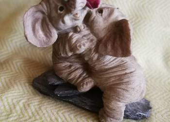 Figurka Słonie Tuskes  z różą | Regency Fine Arts