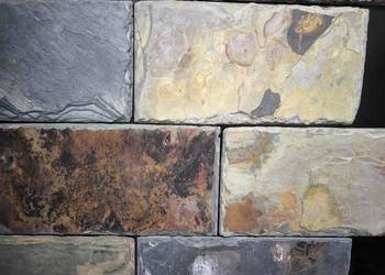 Płytki Łupek Multicolor naturalny 10x30x0,8-1,3 cm