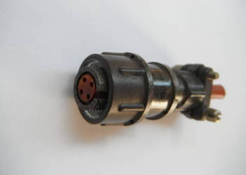 2RM14KPN4G1A1 wtyczka prosta 4 gniazda złocona Nowa