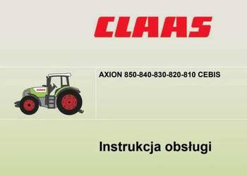 Instrukcja obsługi Claas AXION 850 | 840 | 830 | 820 | 810 CEBIS PL