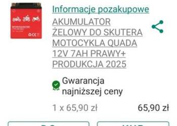 Sprzedam akumulator żelowy do skutera / motocykla / quada