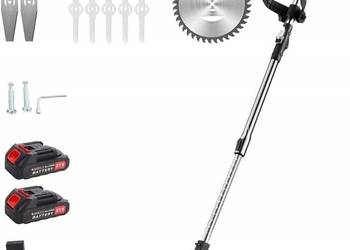 Akumulatorowa podkaszarka do trawy 21 V, akumulatorowa podkaszarka 2xAKU