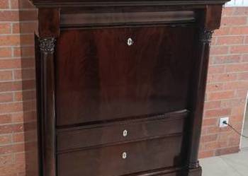Ekskluzywna sekretera biedermeier antyk
