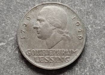J9) NIEMCY srebro - 3 Marki - 1929 r. - G