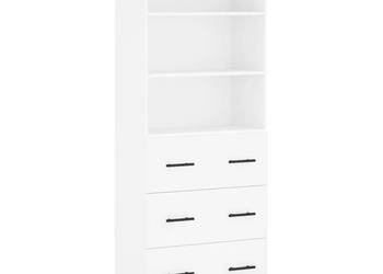 Witrynka biała 695x34x180 cm materiał drewnopochodny WM-3189405