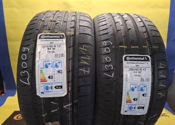 255/40 17 NOWE Continental 4117 Obrzycko L3009 WYSYŁKA / MONTAŻ