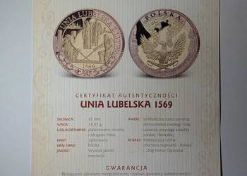 Certyfikat Skarbnica Narodowa – Unia Lubelska 1569 (Bóg Honor Ojczyzna)