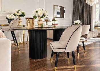 Krzesło CARDINALE 3 Tapicerowane Glamour Nowoczesne Półokrągłe Designerskie