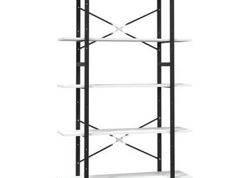 5-poziomowy regał na książki biały 100x30x175 cm sosnowy WM-3082004