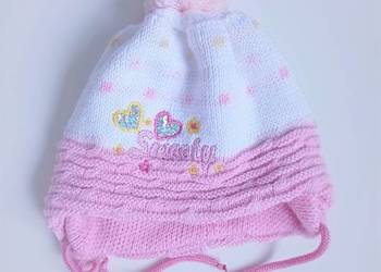 Nowa czapka zimowa z pomponem 50/52  Sweet