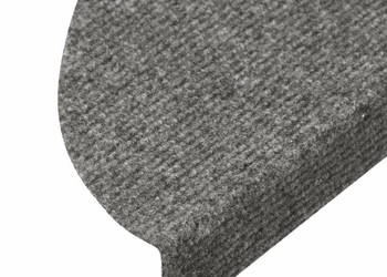 Samoprzylepne nakładki na schody 15 szt. 56x17x3 cm szare WM-136391