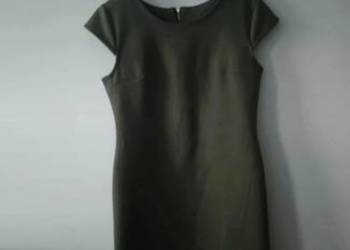 Sukienka ołówkowa zielona krótkie rękawy 2YK coguette Basic Vintage boho je