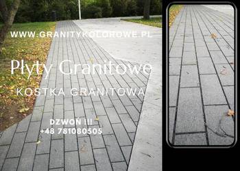 Kostka BRUKOWA GRANITOWA  GABRO  cięta na podjazdy. HIT!!