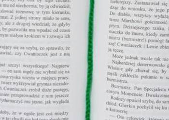 WYPRZEDAŻ różyczka wykonana na szydełku, zakładka do książki