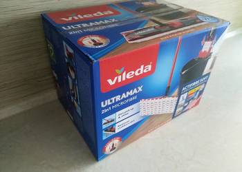 NOWY Mop płaski ULTRAMAX wiadro + kij + mop + łapa + GRATIS Wysyłam
