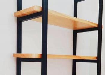 półka wisząca loft naturalne drewno