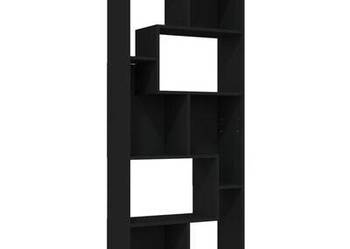 vidaXL Regał na książki, czarny, 67x24x161 cm, materiał drew(SKU:801878)
