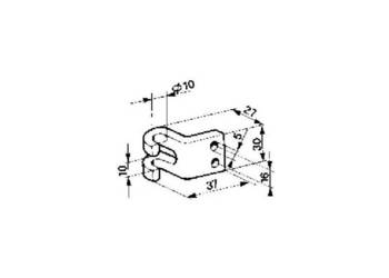 Uchwyt 90° zamka nastawnego 11763