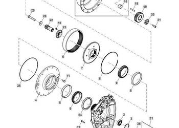 John Deere 8245R 8270R 8295R 8320R 8335R 8345R 8370R 8400R - piasta R334415