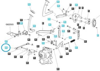 Drążek zmiany przełożenia (HST) z końcówkami A1292282 / G292 / LS Tractor…